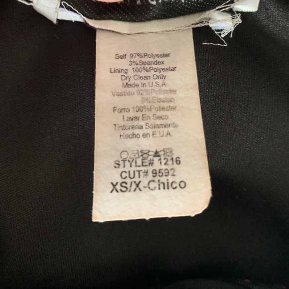 Fuschia&Black Cocktail Dress - Picture 6 of 7